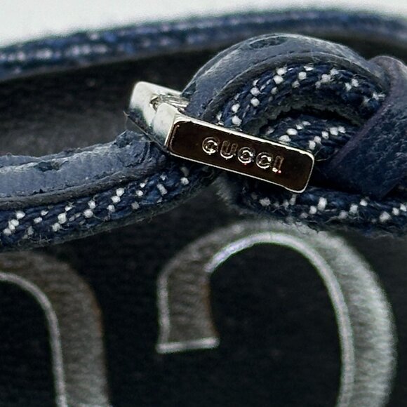 Gucci Crystal GG Monogram Demi Slingback Pumps Kitten Heels Sandals Shoes - Picture 13 of 16